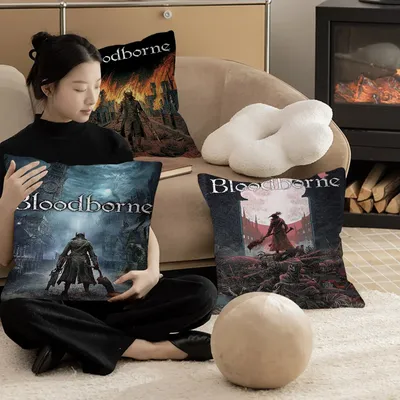 Kampfspiel B-Bloodborne Kissenbezug 30x50 Polyester Sofakissen Dekorative Kissen Heimdekoration Image