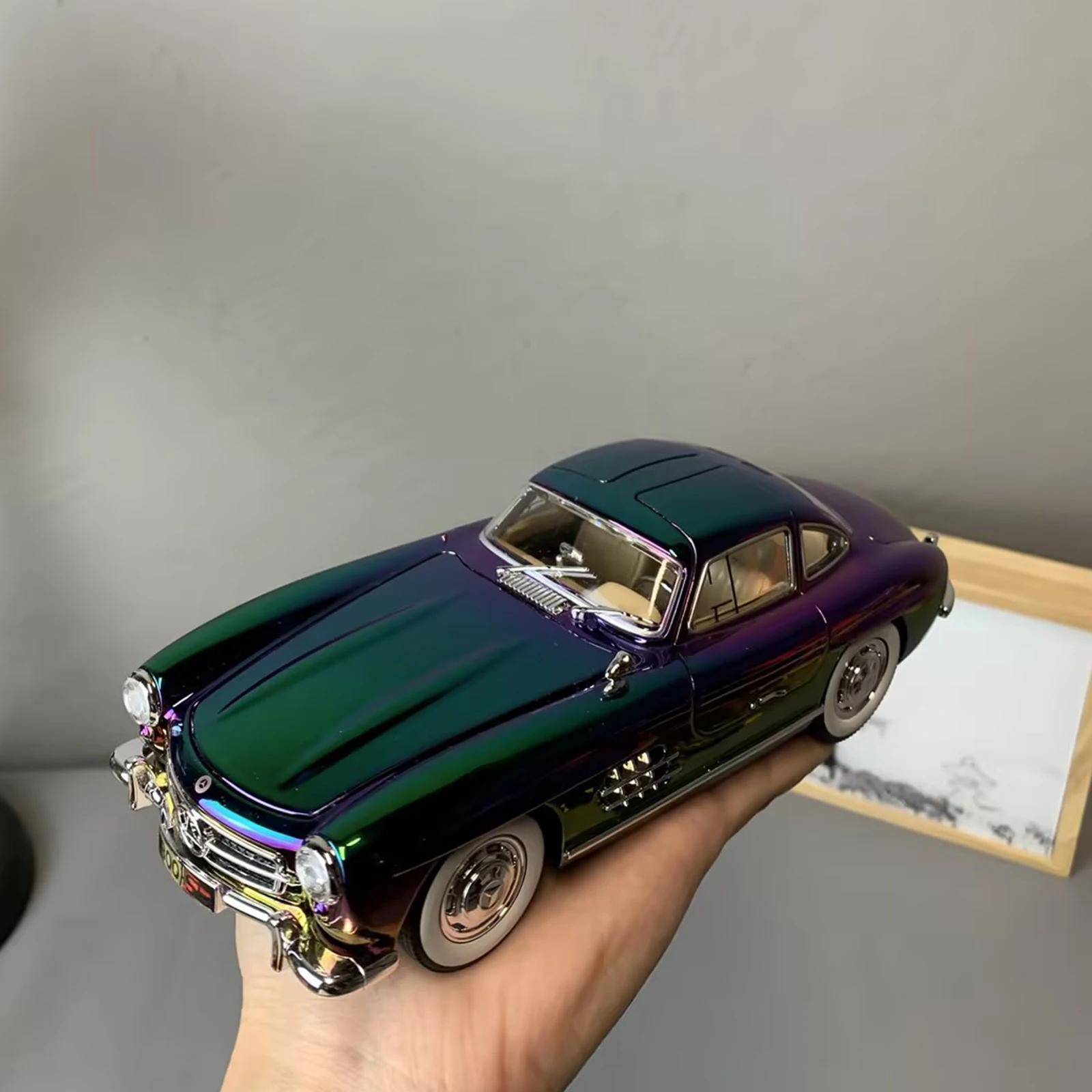 1/24 Benz 300SL Galvani Version Legierung Auto Diecast Metall Modell Sammeln Hobby Modell Ornamente Geschenk Für Jungen Image