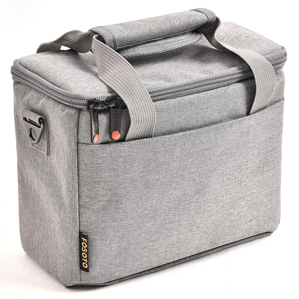 Fosoto Mode DSLR Kamera Tasche Schulter Wasserdichte Tasche Video Kamera Fall Foto Tasche Für Canon Nikon Sony DSLR Kamera Objektiv