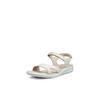 Trekkingsandale ECCO "ECCO CRUISE II", Damen, Gr. 38, beige, Leder, sportlich, Schuhe, Outdoorschuh, Sommerschuh, Freizeitsandale, mit Klettverschlüssen