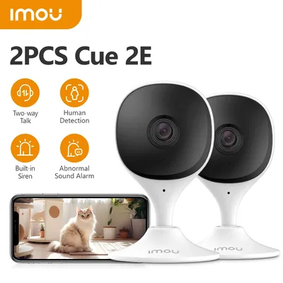 IMOU 2PCS Queue 2E Wifi Kamera Baby Monitor Kamera Menschlichen Erkennung Kompakte Smart Nachtsicht Kamera Indoor Mini überwachung