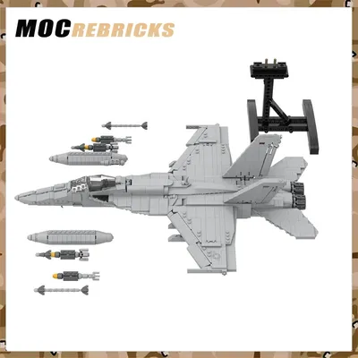 Militär Kämpfer Waffen US F-14 F/A-18F Super Hornet Flugzeug Modell Bausteine DIY Senior Ziegel Jungen Spielzeug Geburtstag geschenke Image