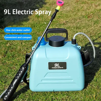 New electric spray, 9L household small high-pressure pesticide spray, backpack garden spray, garden tools