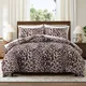 Leopard Print Duvet Cover African Safari Animal Cheetah Quilt Cover Reversible Geometric Bedding Set Queen King for Kids Boy Men