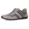 Sneaker PIUS GABOR, Herren, Gr. 10 (44,5), grau, Veloursleder, Lederimitat, sportlich, Schuhe, Freizeitschuh, Halbschuh, Schnürschu mit Logo, Weite G (=weit)