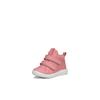 Lauflernschuh ECCO "SP.1 LITE", Kinder, Gr. 19, rosa, Leder, Textil, casual, Schuhe, Klettschuh, High Top Sneaker mit wasserdichter GORE-TEX Membrane