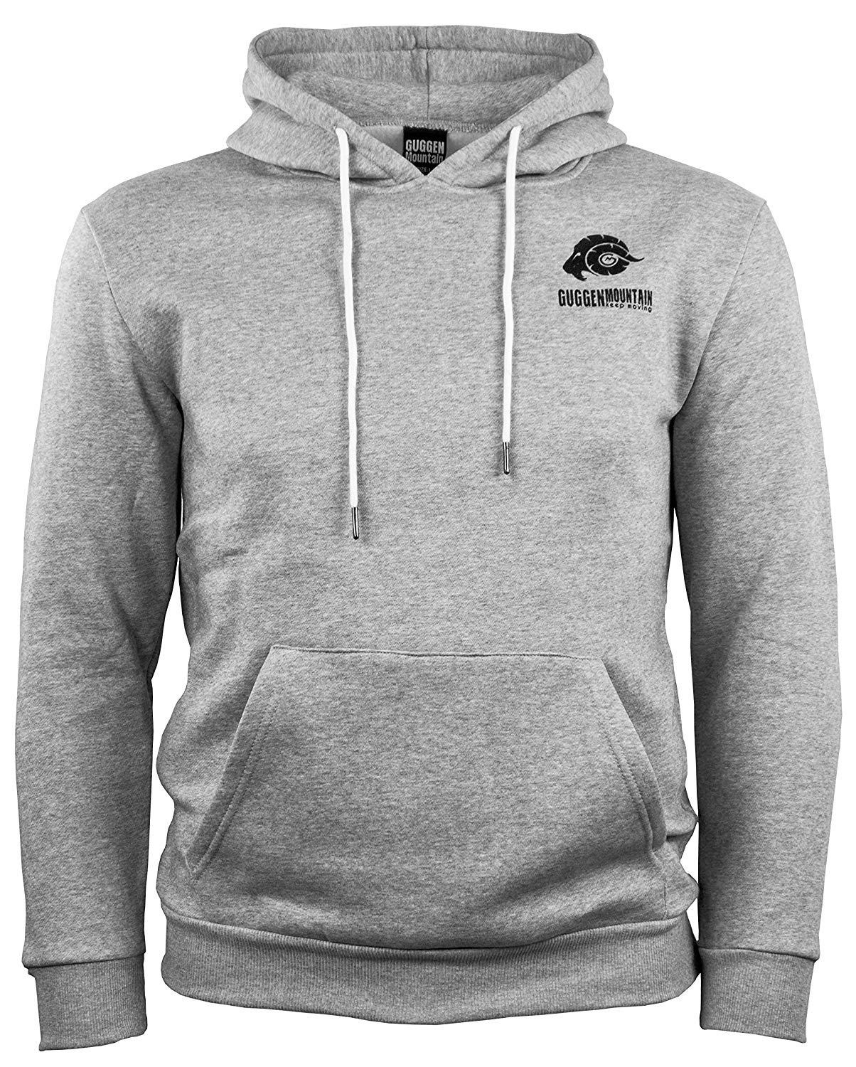 Herren Wandern Kapuzenpullover Fleece Hoodie Outdoor Hellgrau Image