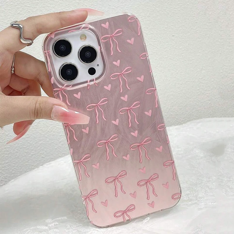 Coque antichoc à la mode avec nœud papillon imprimé, pour Xiaomi Redmi Note 14 12 13 11 Pro Plus 5G 14C 13C 12C 12 13 4G 10 12S