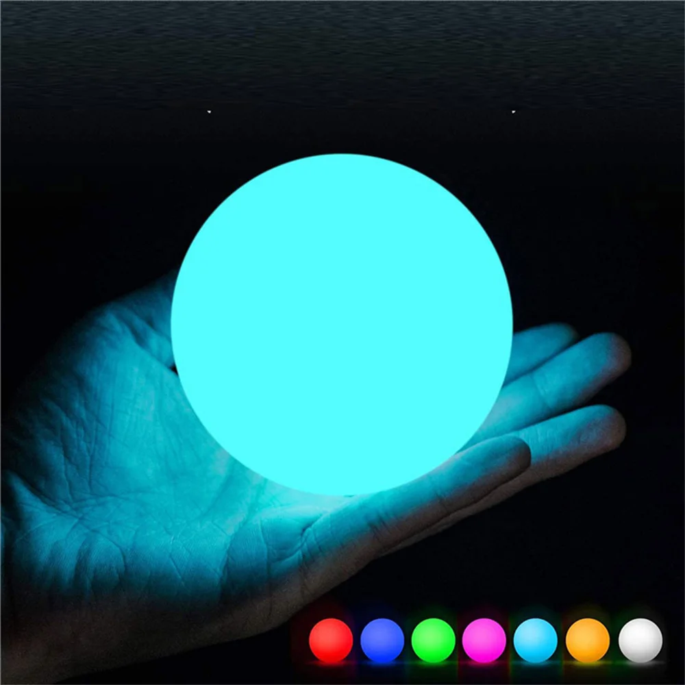 16 RGB lumière de piscine flottante 3 pouces 7.8 cm LED à couleur changeante lumières de boule de piscine IP67 jouet de bain pour piscine de jardin extérieure