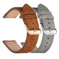 Bracelets de montre en cuir suédé 18mm 20mm 22mm bracelets en peau de vache mate pour Huawei montre