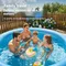 Piscine domestique ronde extérieure grande échelle support piscine piscine pliable pour enfants