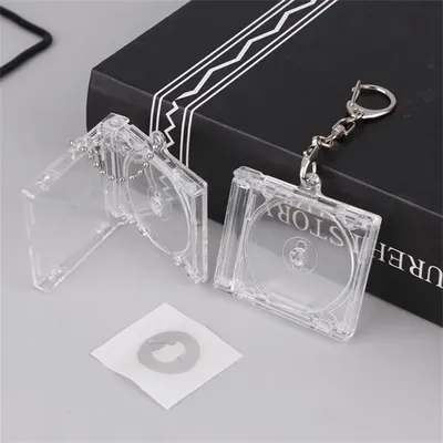 Mini NFC Functional CD Disc Case Key Chain Peripheral Commemorative Album Key Holder For DIY