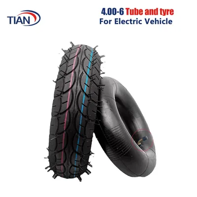 13inch 4.00-6 Inner Tube Outer Tyre for Electric Vehicle Tires 4.10/3.50-6 Inner Tube