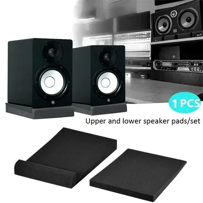 1 Set Desktop Speaker Acoustic Foam Pads Studio Monitor High-density Sponge Blocks Sound Insulation