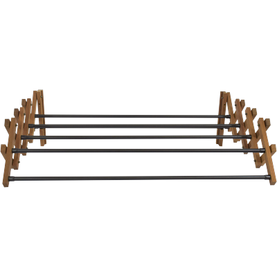 Wandwäschetrockner BISCHOF, braun, B:85cm H:25cm T:61cm, Holz, Metall, Wäscheständer, faltbarer und stabiler Rahmen aus Eschenholz, 6 Trockenstäbe Image