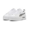 Sneaker PUMA "Mayze Glitter Sneakers Mädchen", Kinder, Gr. 36, weiß (weiß silber metallic), Obermaterial: Synthetik, Textil; Futter: Textil; Innensohle: Textil; Laufsohle: Thermoplastischer Gummi, Schuhe