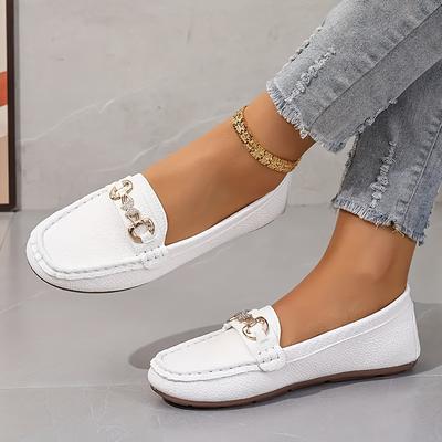 TEMU Women's Flat Shoes, Stylish And Simple, Versatile For Outdoor Wear, Lightweight And Comfortable Slip-on Loafers. Image