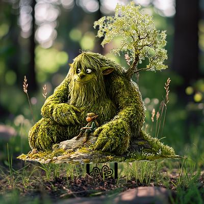 TEMU 2d Flat, 2d For Fiat Not3d, Fairy And Forest Troll Garden Stake-acrylic Outdoor Decoration, Suitable For Potted Plants And Flower Beds, Ideal Christmas And Anniversary Gifts,, 2d Flat Image