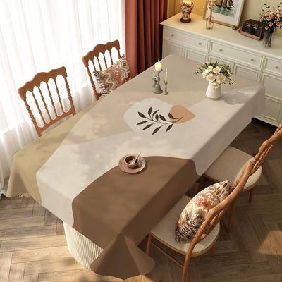 TEMU 1pc Universal Tablecloth Kitchen And Tablecloth, Light Design Tablecloth, Washable Tablecloth, Suitable For Party Picnic Dinner Decoration, Multiple Sizes From, Polyester Material Tablecloth Image