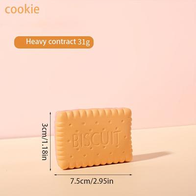 TEMU Dessert Shaped Latex Toys, Biscuits, Macarons, Puppy Toys, Bite Resistant, Grinding Teeth, Latex Sound Making Pet Toys Image