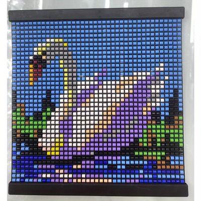 TEMU 1pc New New Play Diy Handmade Bean Creative Personality Atmosphere Feeling Lake Swan Bean Painting Decorative Painting Creative Handmade Gifts Image