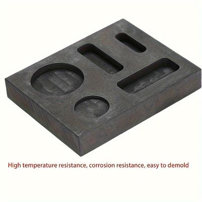TEMU 1pc Multi-use Metal Casting For Jewelry Making - Durable, High-temperature, Corrosion-proof For Melting Golden, Silvery, Copper, Palladium, Rhodium, Casting Mold|elegant Design|durable Casting Image