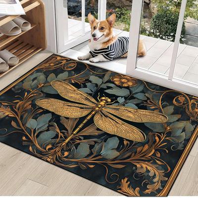 TEMU 1pc Pattern Non-slip Welcome Door Mat, Durable And Machine Washable - Entrance, Living Room, Bedroom, Kitchen, , Bathroom, Patio Decoration, Entryway Decoration | Design|non-slip Backing Image