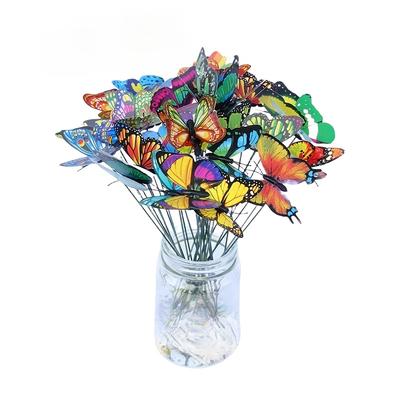 TEMU [2d Flat] 20pcs/set *20+rod*20 3d Plate - Bright Outdoor Garden And Lawn Decoration, Suitable For Holiday Decoration Image