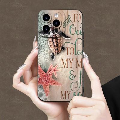TEMU A Creative Hot-selling Starfish And Turtle Pattern Angel Eye Frosted Tpu Image