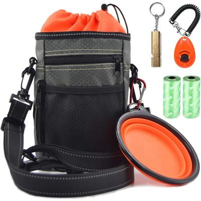 Reflektierende Hundetasche – Hundekot-Set mit Beutelhalter – Hunde-Clicker-Pfeife – Image
