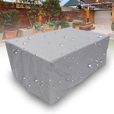 SNQ - Gartenmöbel-Abdeckung, rechteckig, 210D Oxford-Gewebe, wasserdicht, Schutz, Schneeschutz, Image