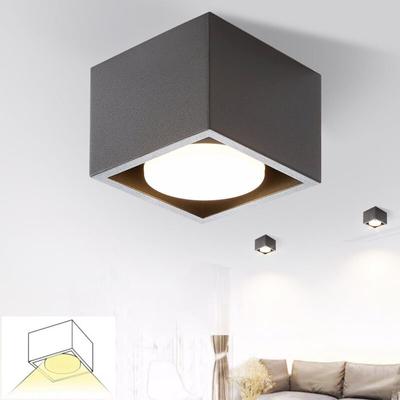 Deckenspots led Schwarz Aufbauspot - Spots Deckenleuchte Aufputz inklusive led Warmweiß GX53 5W Image