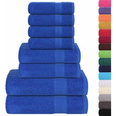 Vidaxl - 8-tlg. Handtuch-Set Blau 360 g/m² 100% Baumwolle Image