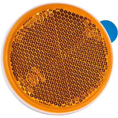 Dema - Rückstrahler Katzenauge ø 60 mm Reflektor rund gelb selbstklebend