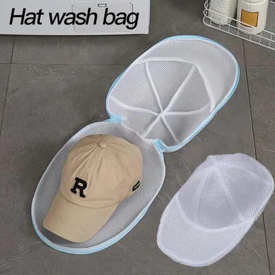 Anti Winding Hat Washing Bag, Convenient Machine Washing Mesh Bag, Classified Washing Bag, Worry Free and Caring for Your Hat