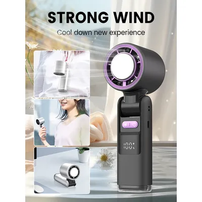 4000MA Multi Speed Handheld Fan USB Mini Portable Refrigeration Charging Turbo Desktop Wireless Electric Small Fan Air Cooler