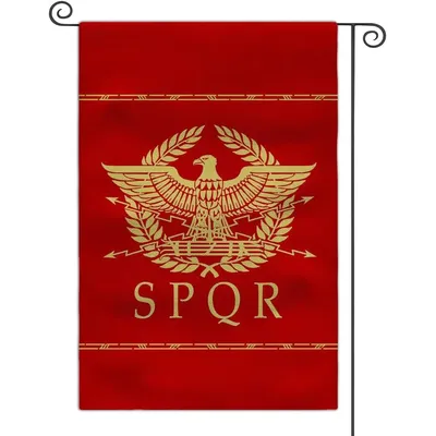 Roman Legion Garden Flag 12x18 Double Sided Yard Outdoor Flag (SPQR)