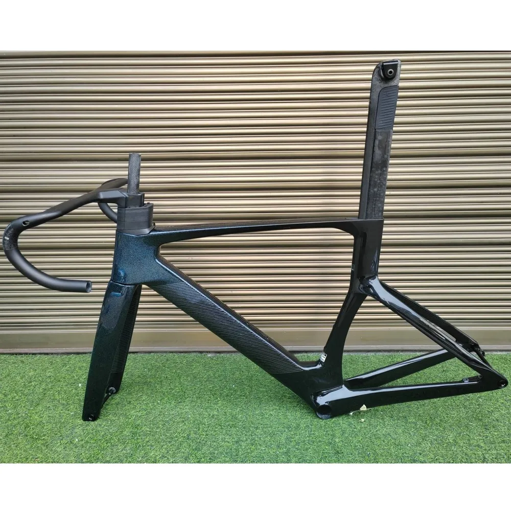 Folie Rc Road Carbon Rahmenset + Lenker T47 T1000 Geschwindigkeit Fahrradrahmen Scheibenbremse Rennradrahmen Individuelles Logo DPD UPS Image