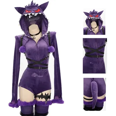 Anime Espeon Cosplay Kostüm Frauen Mit Kapuze Body Schwanz Socken Anzug Niedlichen Cartoon Flanell Image