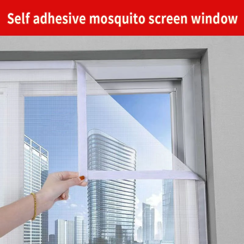 Selbst klebendes Moskito-Fenster, Moskito netz für Fenster, Sommer-Moskito-Bildschirm für Türen, Küche, Balkon