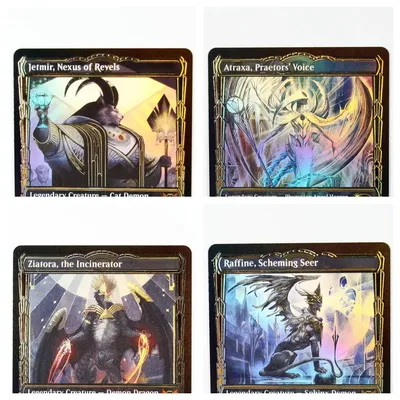 SNC erhöhte Folie TCG magische Proxy-Karten Qualität Chatterfang Rootbloom Liliana Bumbleflower Image