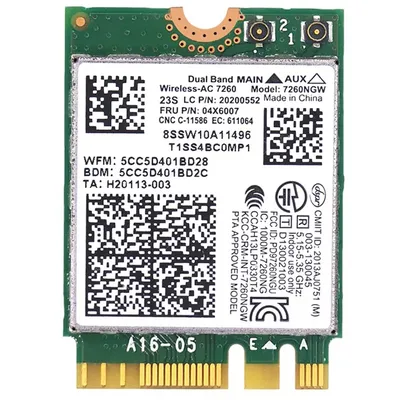 Für lenovo t440 x240 y40 y70 y50 7260ac drahtlose Netzwerk karte 4,0 Bluetooth 04x Image