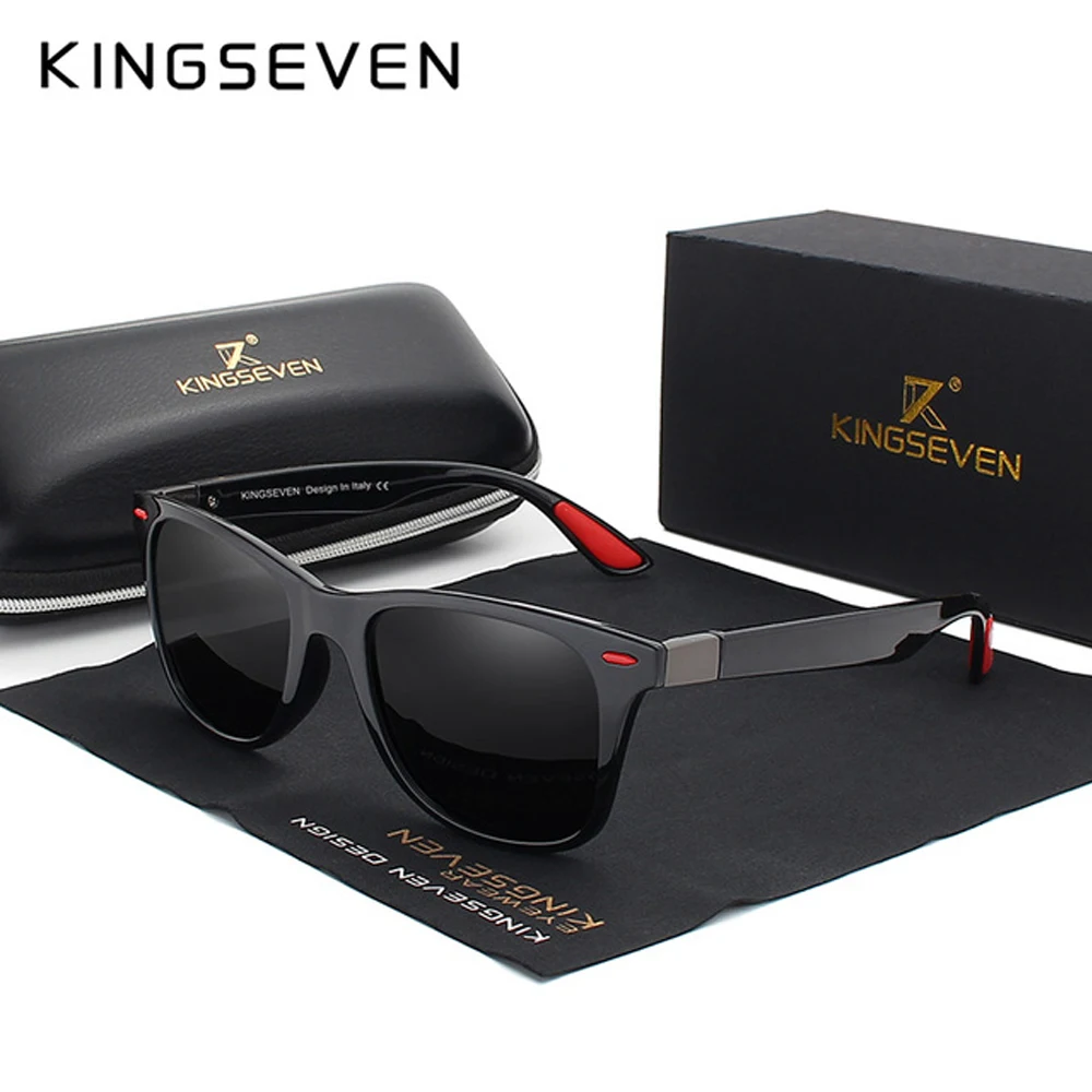 KINGSEVEN UV400 Fahren Sonnenbrille Männer Polarisierte Linse Luxus Outdoor Anti-glare Gläser Frauen Sport Kausalen Angeln Männliche Brillen Image