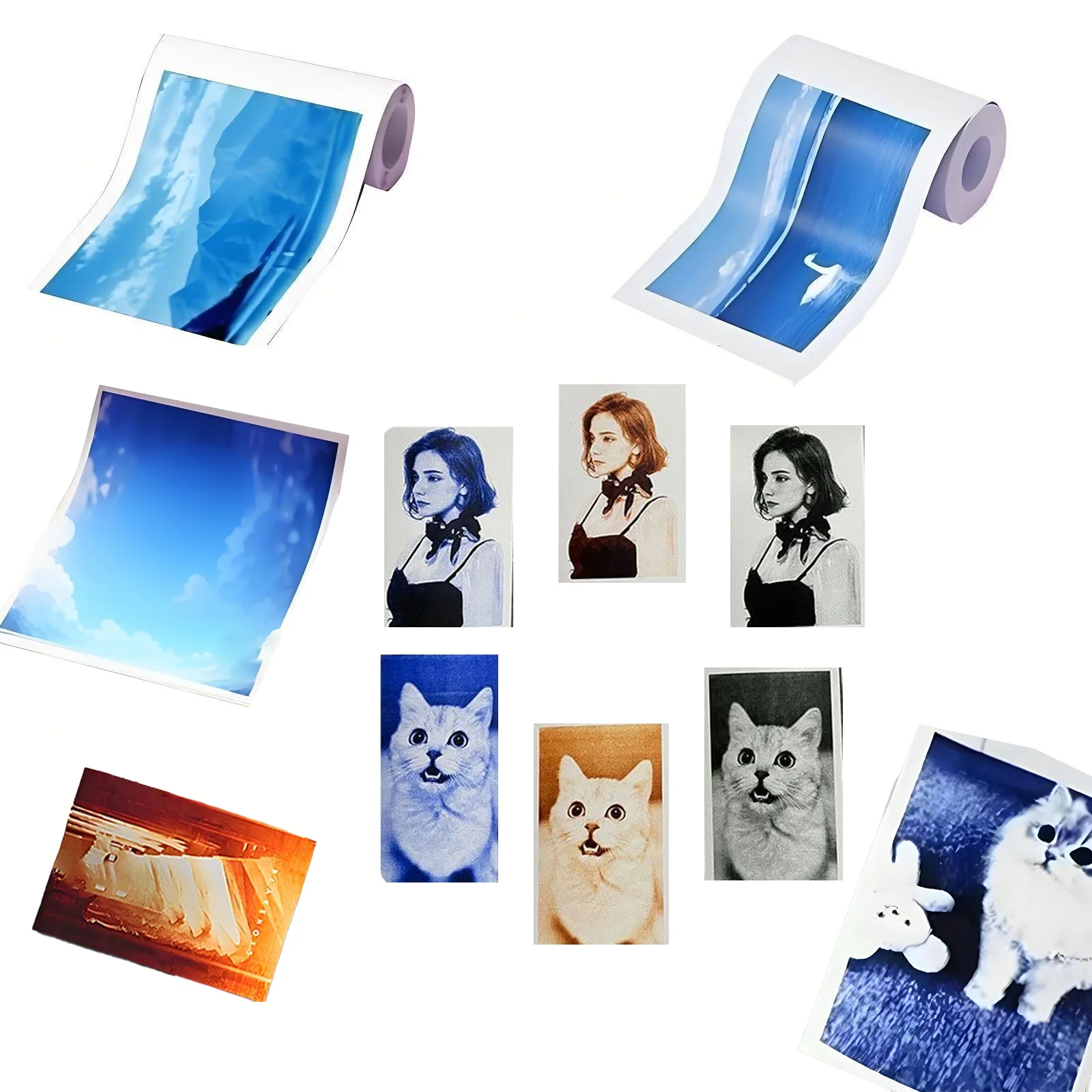 57 mm Farb-Thermopapier für tragbare Kamera-Drucker für Kinder, BPA-frei, HD-Fotodruck, sofortige Farbaufkleber mit Bildqualität Image