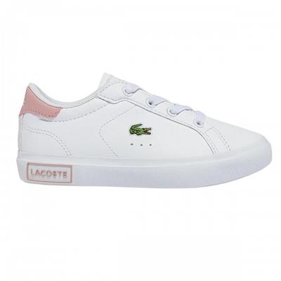 Lacoste - Kinder Sneaker "Powercourt" (Weiß/Pink) Image