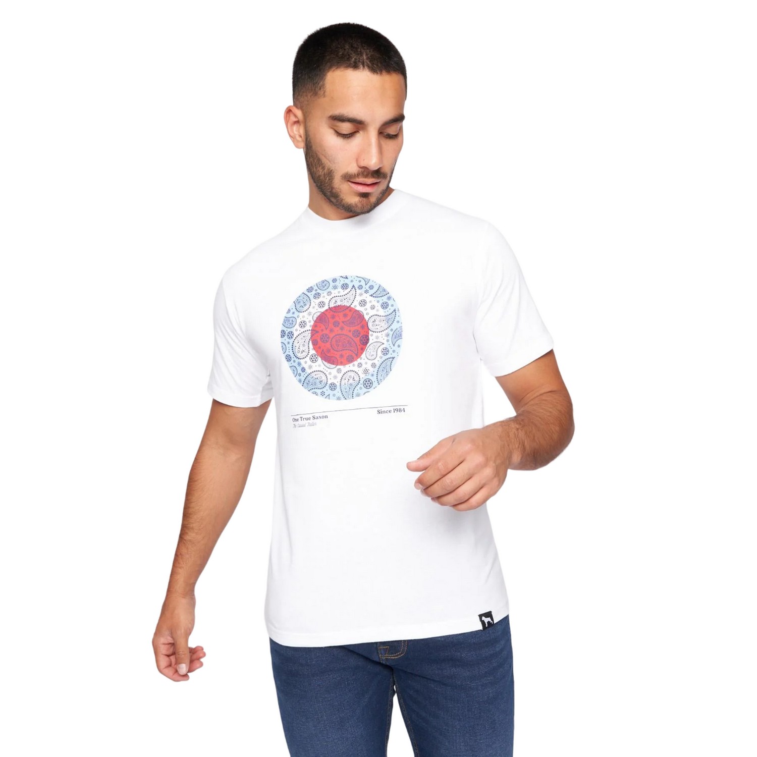 One True Saxon - T-Shirt für Herren (Aufgehelltes Weiß)