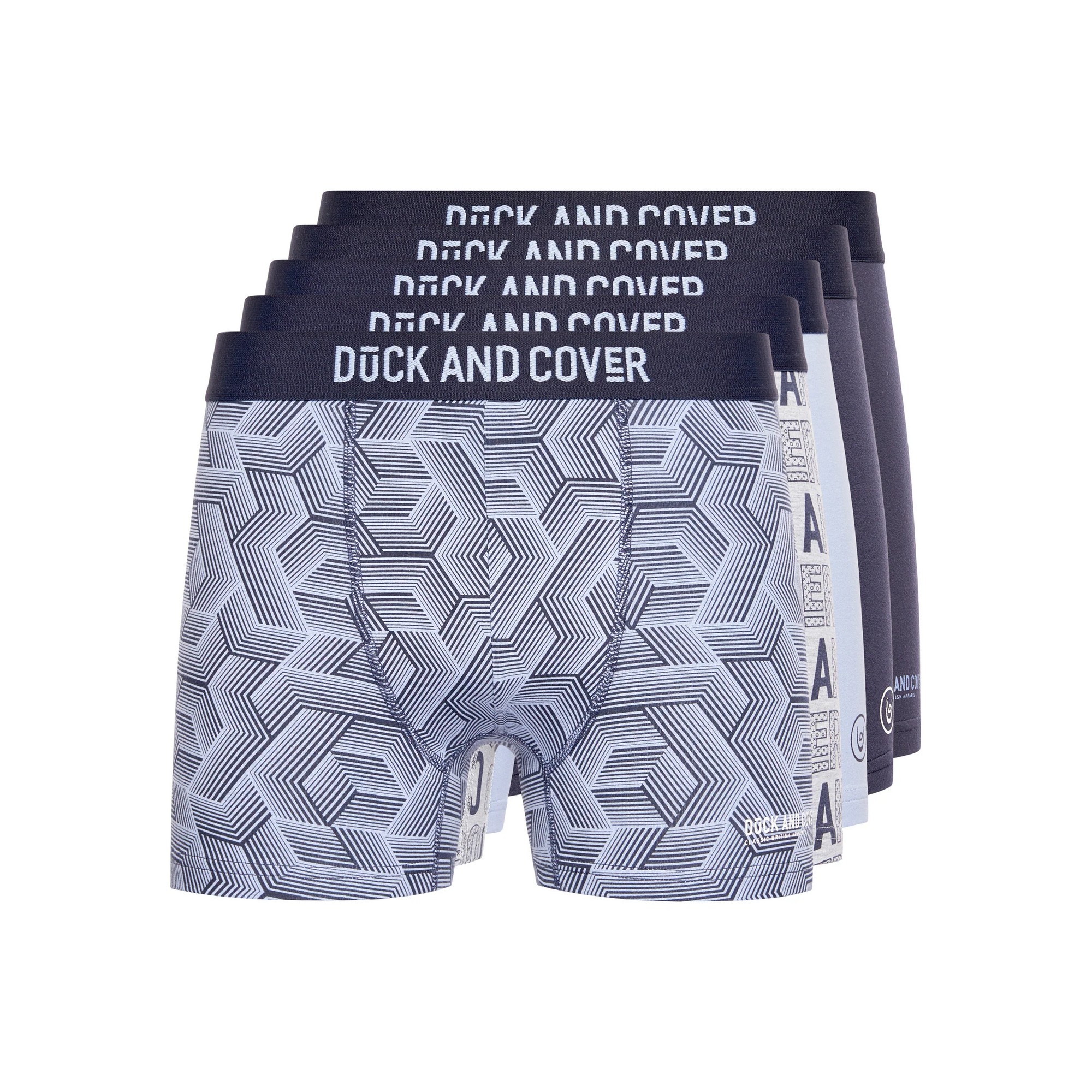 Duck and Cover - "Quendle" Boxershorts für Herren(5er-Pack) (Bunt) Image