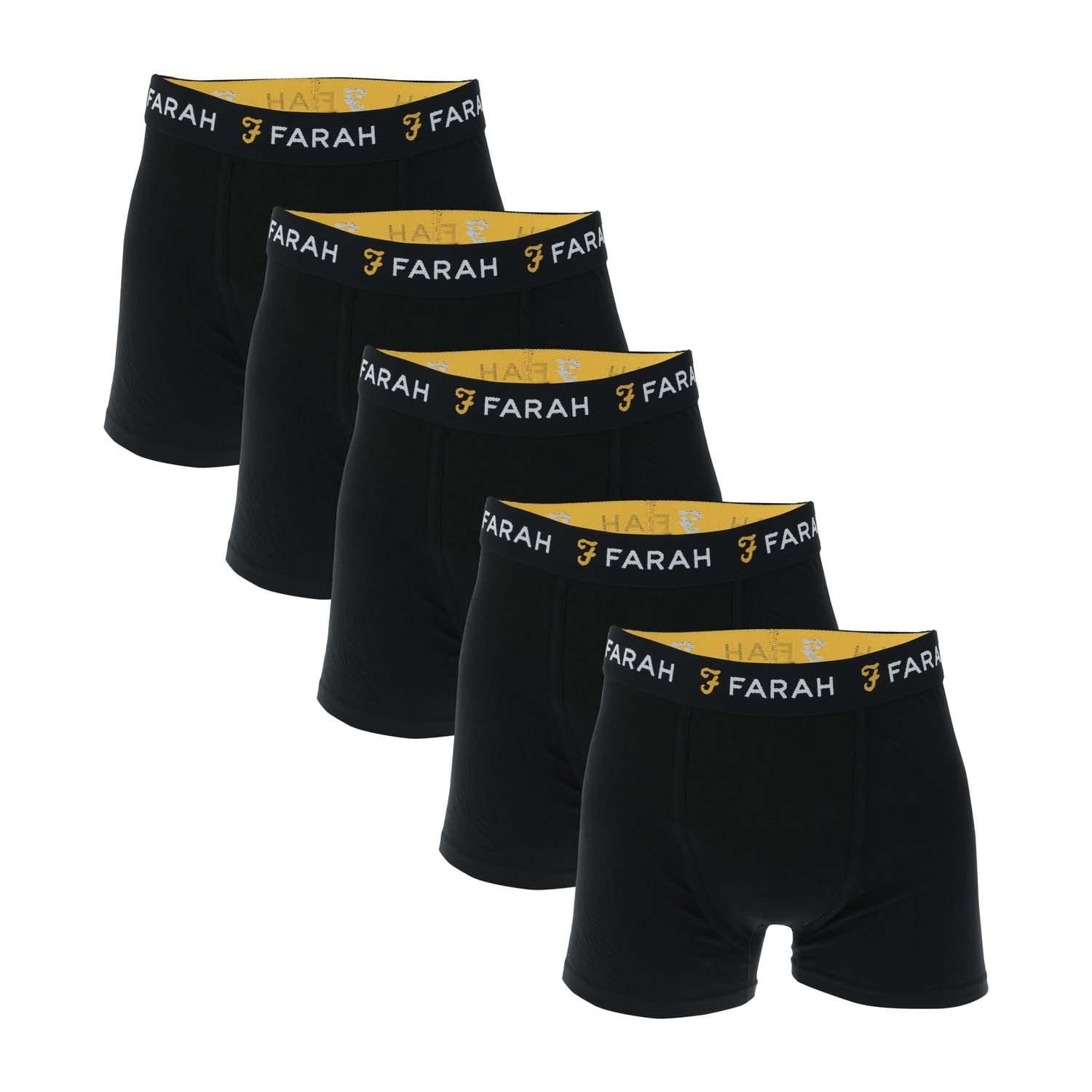 Farah - "Chorley" Boxershorts für Herren(5er-Pack) (Schwarz) Image