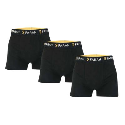 Farah - "Saginaw" Boxershorts für Herren(3er-Pack) (Schwarz) Image
