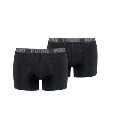 Puma - "Basic" Boxershorts für Herren (2er-Pack) (Schwarz) Image